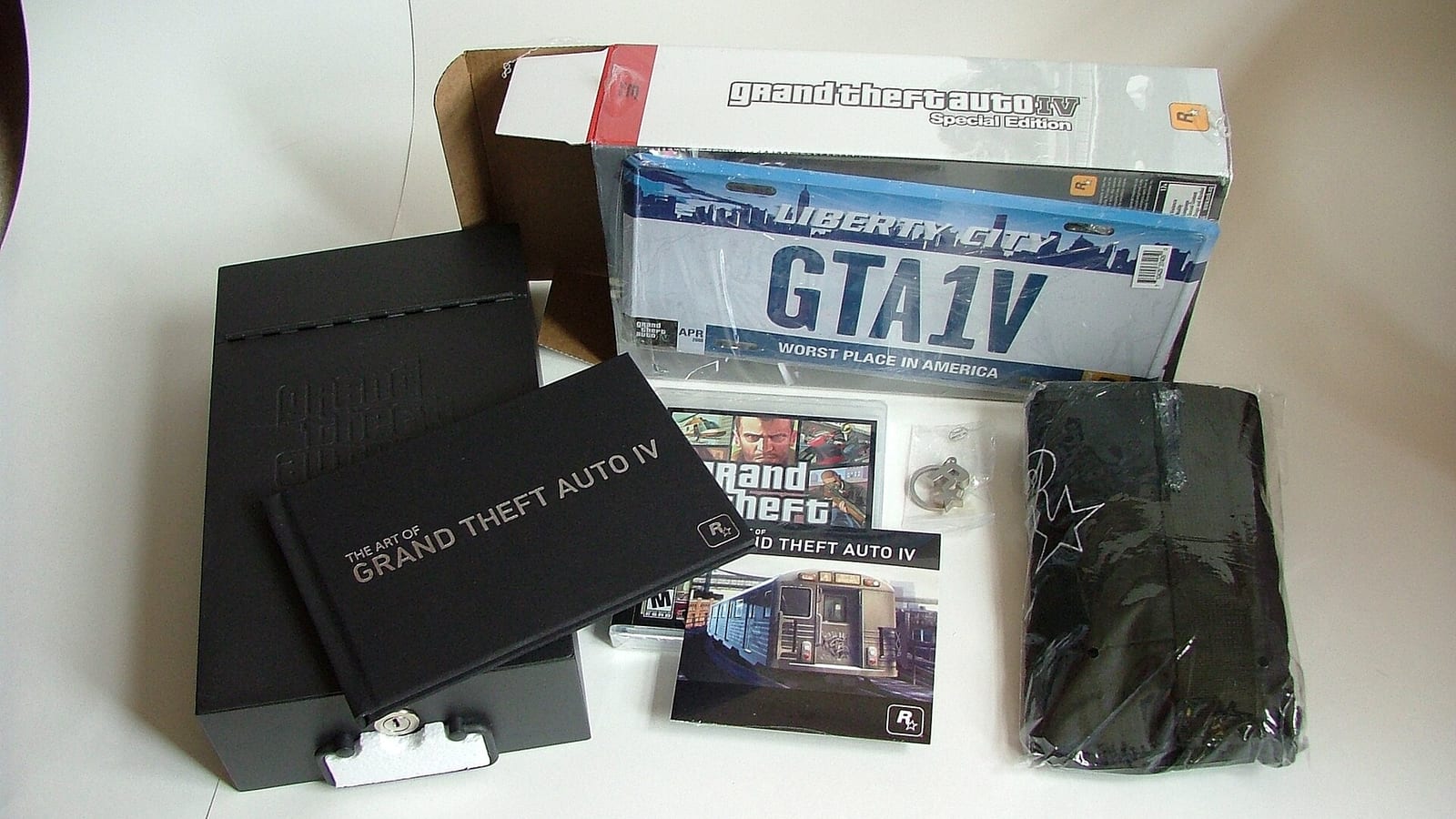 A Grand Theft Auto IV special-edition collection; an earlier game in the series.